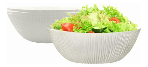 Trilogy | Ensaladera Moderna O Bowl, De Vidrio Opal Templado