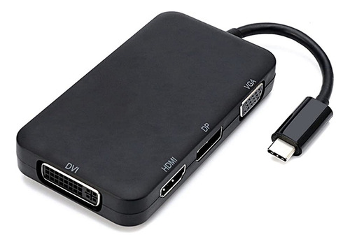 Mbbjm 4 1 Usb-c 3.1 Tipo Dp Dvi 4k Vga Convertidor Adaptador