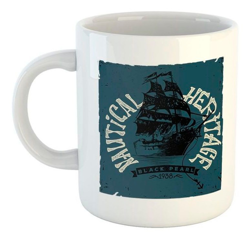 Taza De Ceramica Nautical Heritage Black Pearl 1938