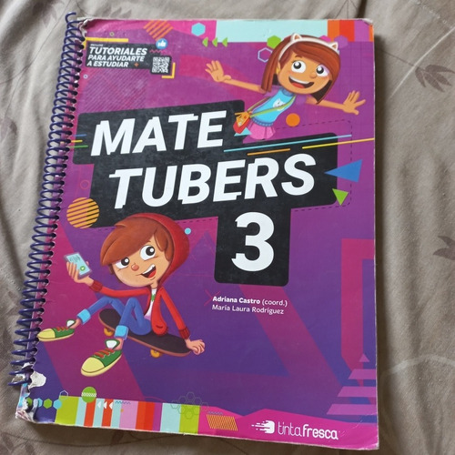 Libro Matemática Mate Tubers 3 Usado Tinta Fresca