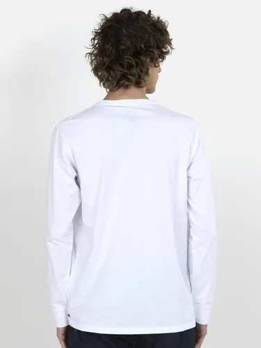 Polera Iconicstone Ls Tee Hombre Blanco Volcom