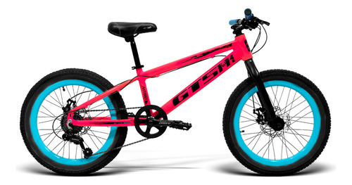 Bicicleta Infantil Aro 20 Câmbio Shimano Disco 7v Gts Mtb20 Cor Rosa Tamanho Do Quadro Único