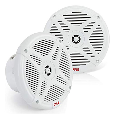 Parlantes De Barco Juego De 2 blanco Pyle Plmrbt65w