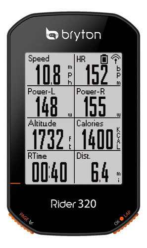 Bryton Rider 320e Gps Bicicleta/ciclismo. 5 Sistemas Satelit