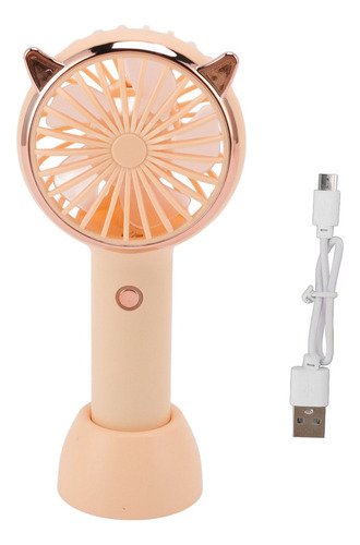 Ventilador Portátil Cat Ears, 3 Niveles, Carga Usb, Mini