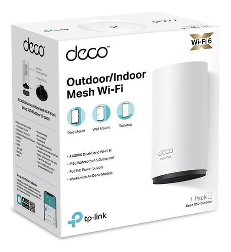 Deco X50-outdoor Ax3000 Whole Home Mesh Poe Wifi 6 Tp-link