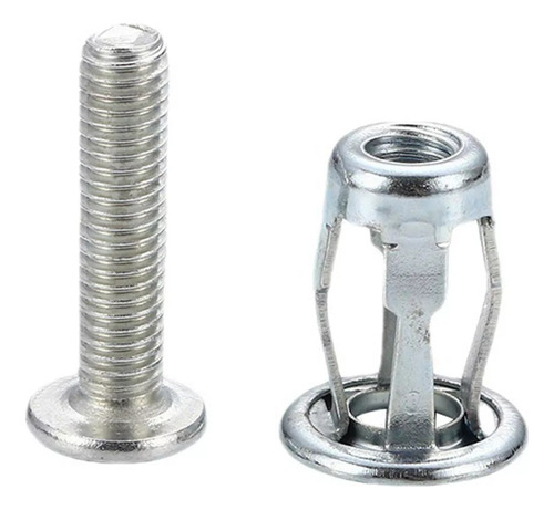 100 Tuercas De Remache En Forma De Pétalo Para Sujetadores D