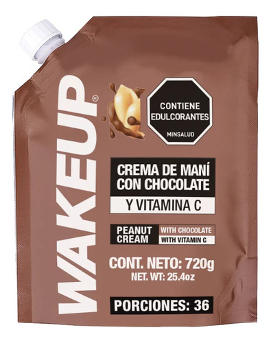 Crema De Mani Chocolate Doypack Wake Up 720 Gr