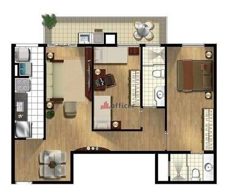 Imagem 22 de 23 de Apartamento Com 2 Dormitórios À Venda, 77 M² Por R$ 521.682,72 - Vila Ema - São José Dos Campos/sp - Ap0716
