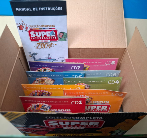 Cd Rom Super Interessante Box Completo 8 Mídias + Folheto (Usado)