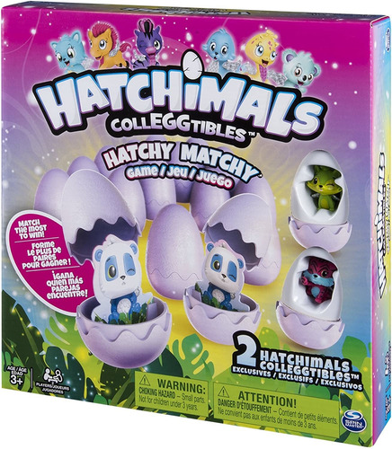 Spin Master Games Hatchimals - Hatchy Matchy Juego Con Dos E
