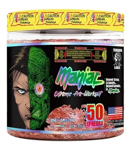 Maniac Pre Workout Extreme 30 Serv. Importado Usa
