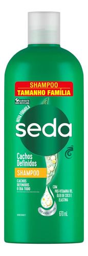Shampoo Cachos Definidos Tamanho Família 670ml Seda