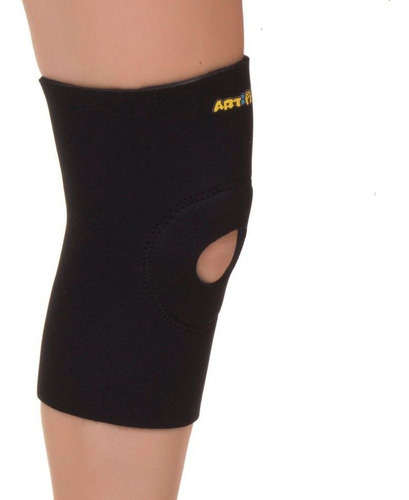 Joelheira De Neoprene Com Reforço Bilateral Preto