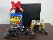 Comprar Playstation 4 Ps4 Slim 500gb Con Control Dorado Y Juego(: Negro
