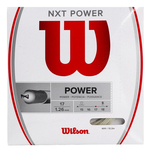 Corda Wilson Nxt Power 17l 1.26mm Champanhe - Set Individual