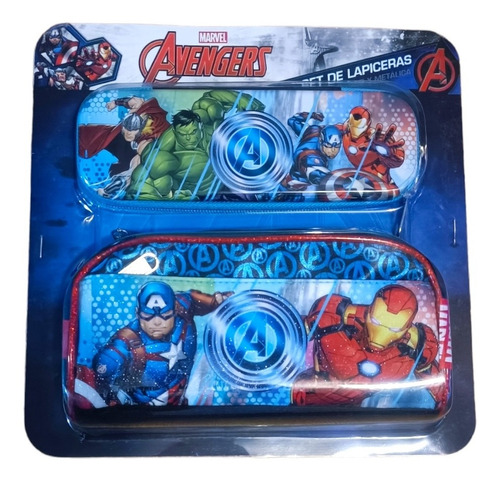 Lapiceras Marvel Avengers Suave Y Metal Ruz Color Azul