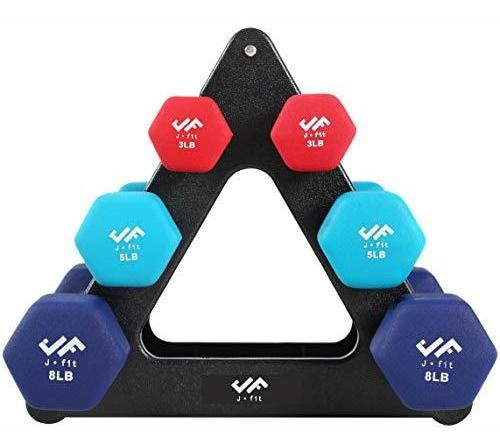 Jfit Dumbbell Hand Weight Pairs And Sets  10 Vinyl Dumbbell