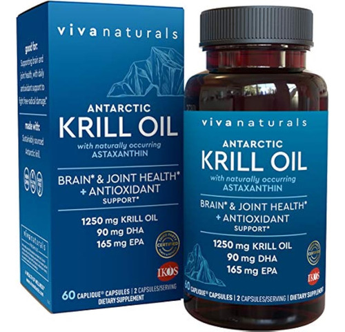 Aceite De Krill Del Antartico Viva Naturals 100% Puro