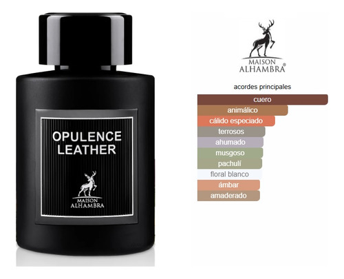 Opulence Leather Edp 100ml Maison Alhambra (ámber & Leather)