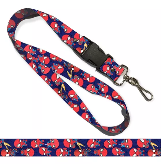 Portagafetes Lanyard Spiderman Spidey Comic Marvel Llavero