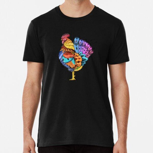 Remera Ornate Rooster Algodon Premium