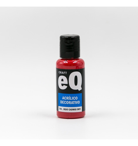 Pintura Acrilica Decorativa Eq Arte 50cc Óleo Rojo Cadmio