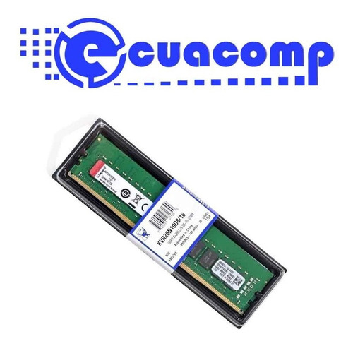 Imagen 2 de 6 de Memoria Ram Kingston Ddr4 16gb Pc4-21300 2666mhz Dimm Pc Esc