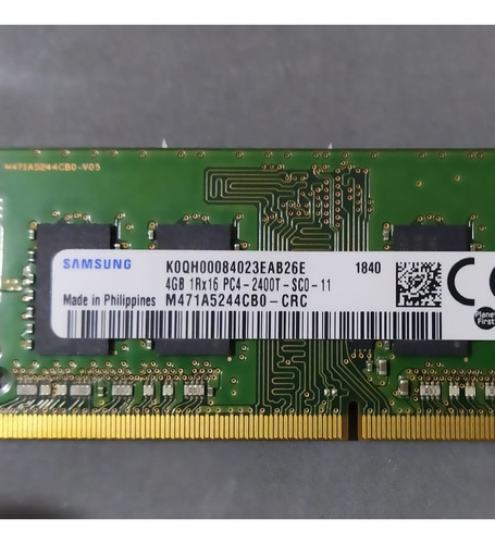 Memoria Ram Dddr4 1r X 16 Pc4-2400 Mhz 4 Gb