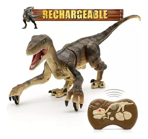 Dinosaurio Control Remoto 2,4. Gran Velociraptor Recargable