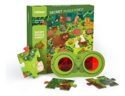 Brinquedo Educativo Quebra Cabeça Secreto - Floresta
