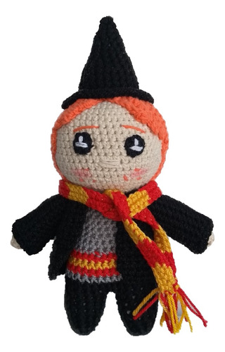 Ron Weasly Amigurumi Personaje Harry Potter Peluche Tejido