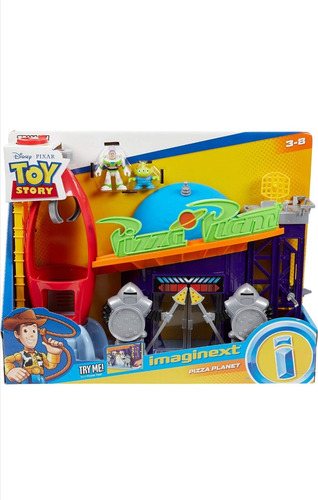 Imaginext Toy Story Escenario Pizza Planeta Con Muñeco Buzz