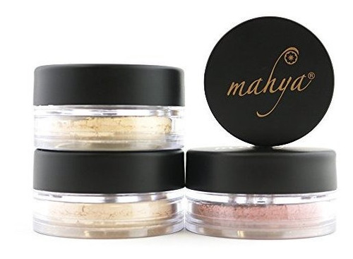 Maquillaje, Base, Polvo C Kit Facial Base Mahya Cosmetics (b