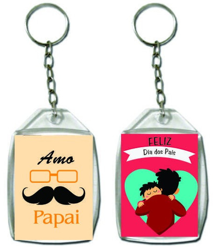 Chaveiro 3x4  Personalizado  Dia Dos Pais - 65 Unid.