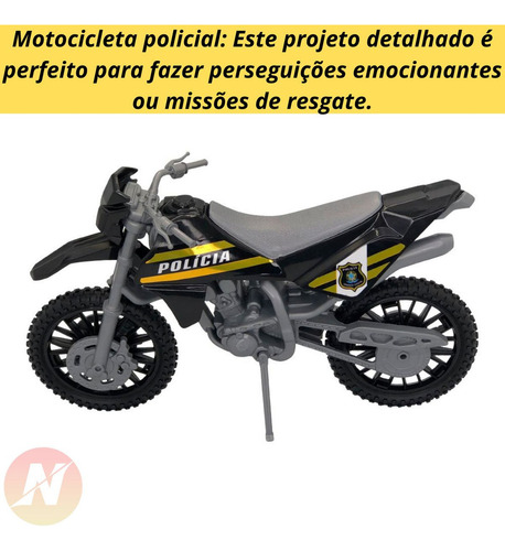 Triplo Bs Kit De Brinquedos Polícia Carro, Moto,helicóptero
