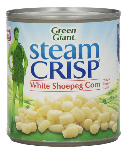 Steam Crisp White Shoepeg Maíz De Grano Entero, 11 Oz