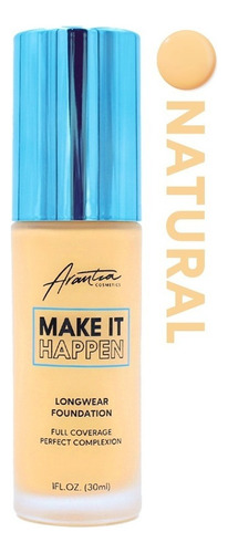 Base de maquillaje líquida Arantza Cosmetics MAKE IT HAPPEN Foundation Hágalo realidad tono nueva colección-a5 natural - 30mL