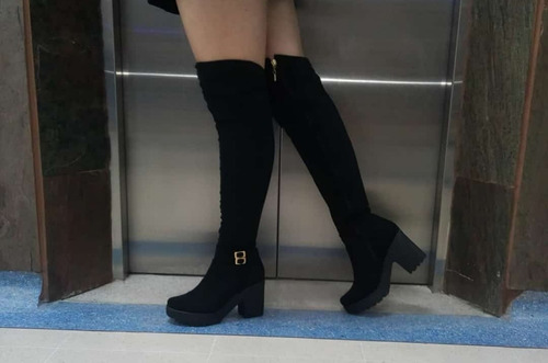 Botas Elegantes Caña Alta Para Dama Tacón Alto!