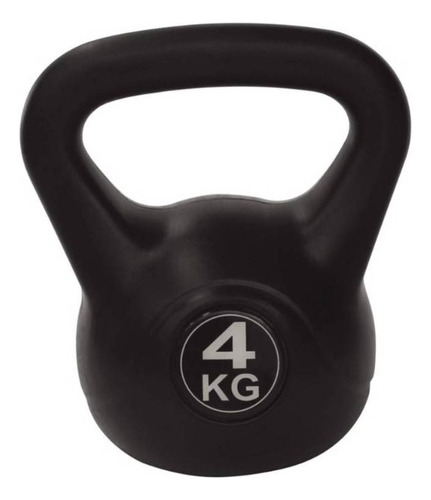 Kettlebell Pesa Rusa 4 Kg Color Negro