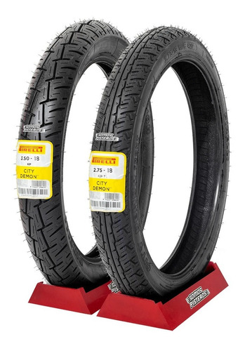 Llantas 2.75 18 42 Sc/cc Y 3.50 18 62p Cc City Demon Pirelli