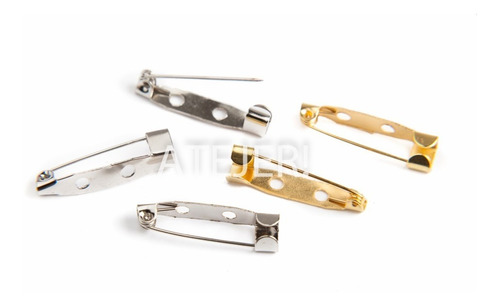 Imagen 6 de 7 de Base Gancho Para Prendedor De Metal 15mm X 100 Unidades