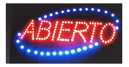 Cartel Led Abierto 25 X 48 Importado Estandar - X10