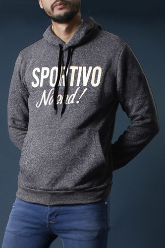 Imagen 1 de 4 de Buzo Estampado Sportivo No End 36012 Hombre