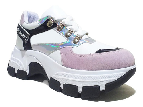 Imagen 4 de 6 de Zapatillas Damon Blanco/lila