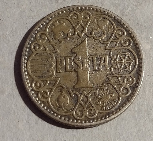 Moneda De España Una Peseta Año 1944