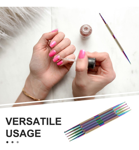 5 Peças De Ferramenta De Pontilhar Para Unhas E Manicure: Ca