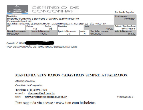 Jazigo Duplo Com 6 Gavetas No Cemitério Congonhas