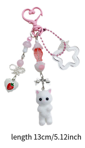 Cartoon Keychain Bag Charms Mochila Mochila Keyring Para La