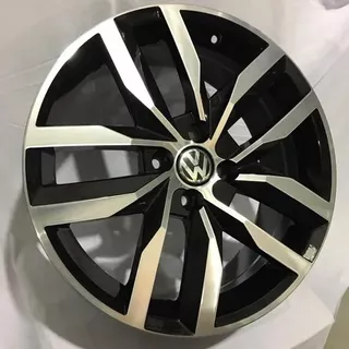 Rodas Vw Golf Madri P/ Gol Voyage Aro 15 4x100 (jogo) +bicos Cor Preto Com Diamantado